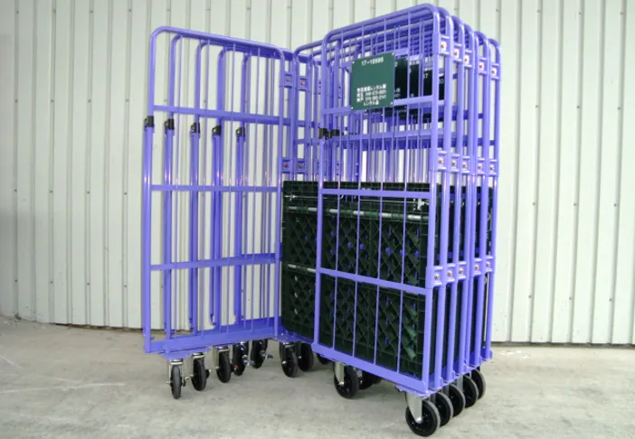 カゴ台車の色で、大きな違いを生むかも！？